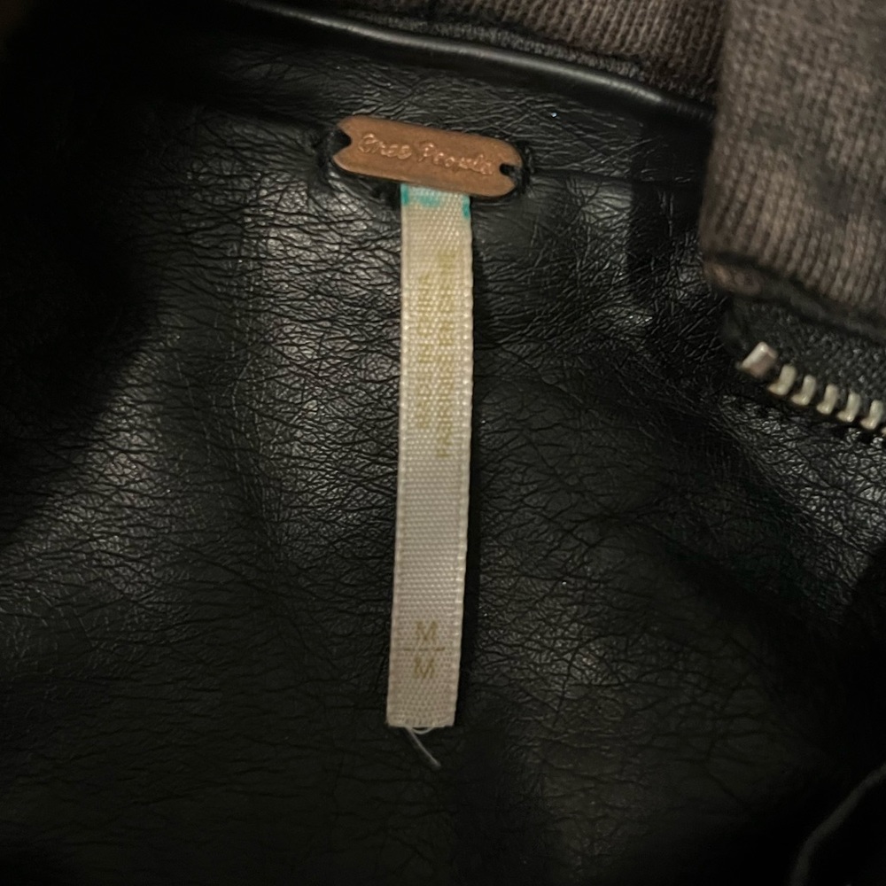 Free People Vegan Leather Moto Jacket - Picture 4 of 7